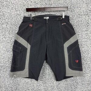 Bontrager MTB Shorts Mens Large 32 Cycling Mountain Bike Padded Liner Cargo